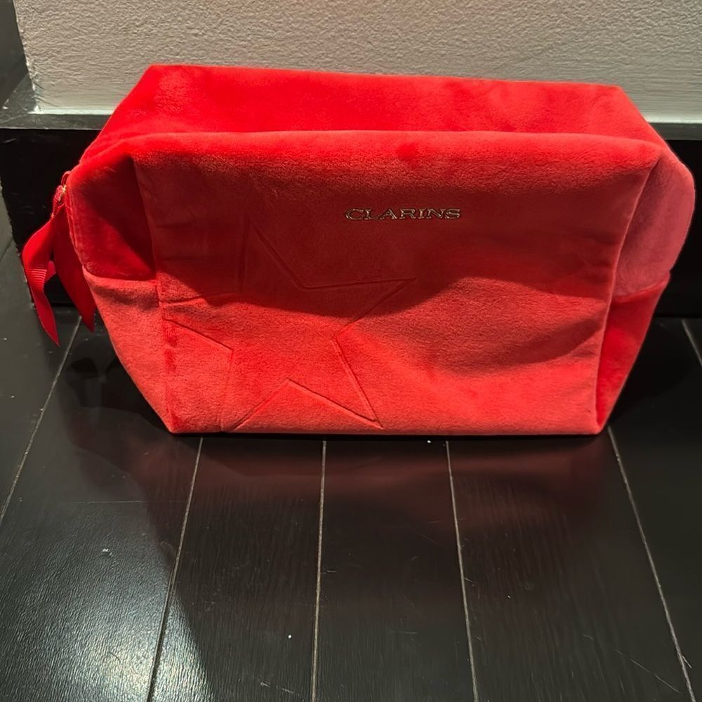 Clarins Red Velvet Holiday Bag